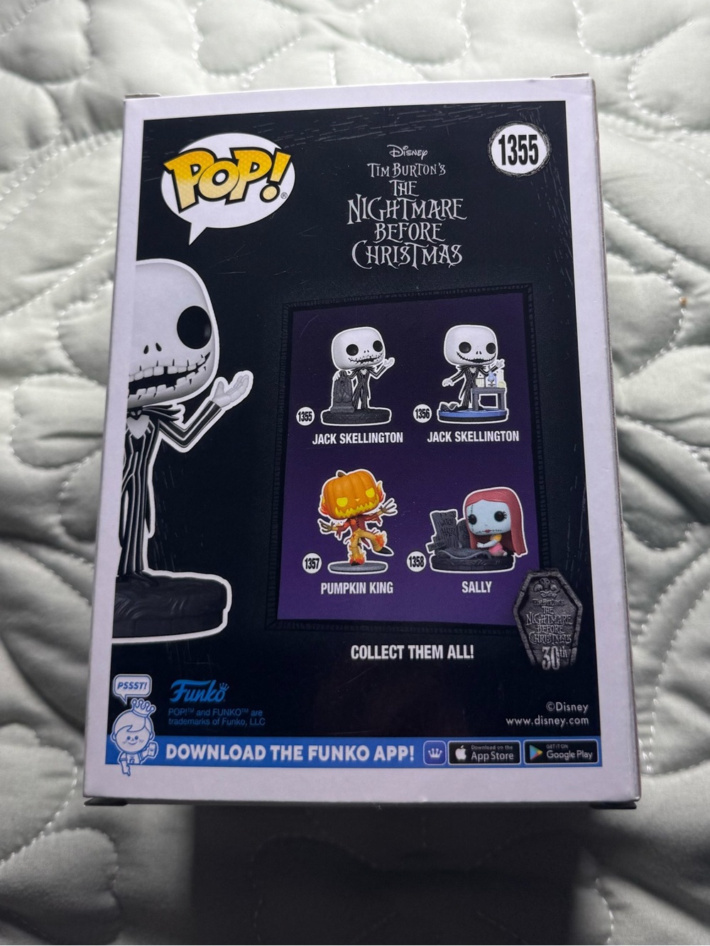 Funko Pop! Disney Jack Skellington #1355 The Nightmare Before Christmas NIB - Picture 3 of 4
